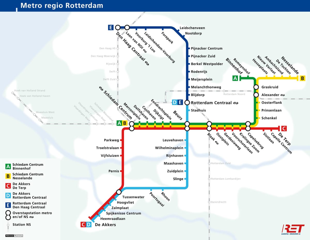 den haag metro kaart