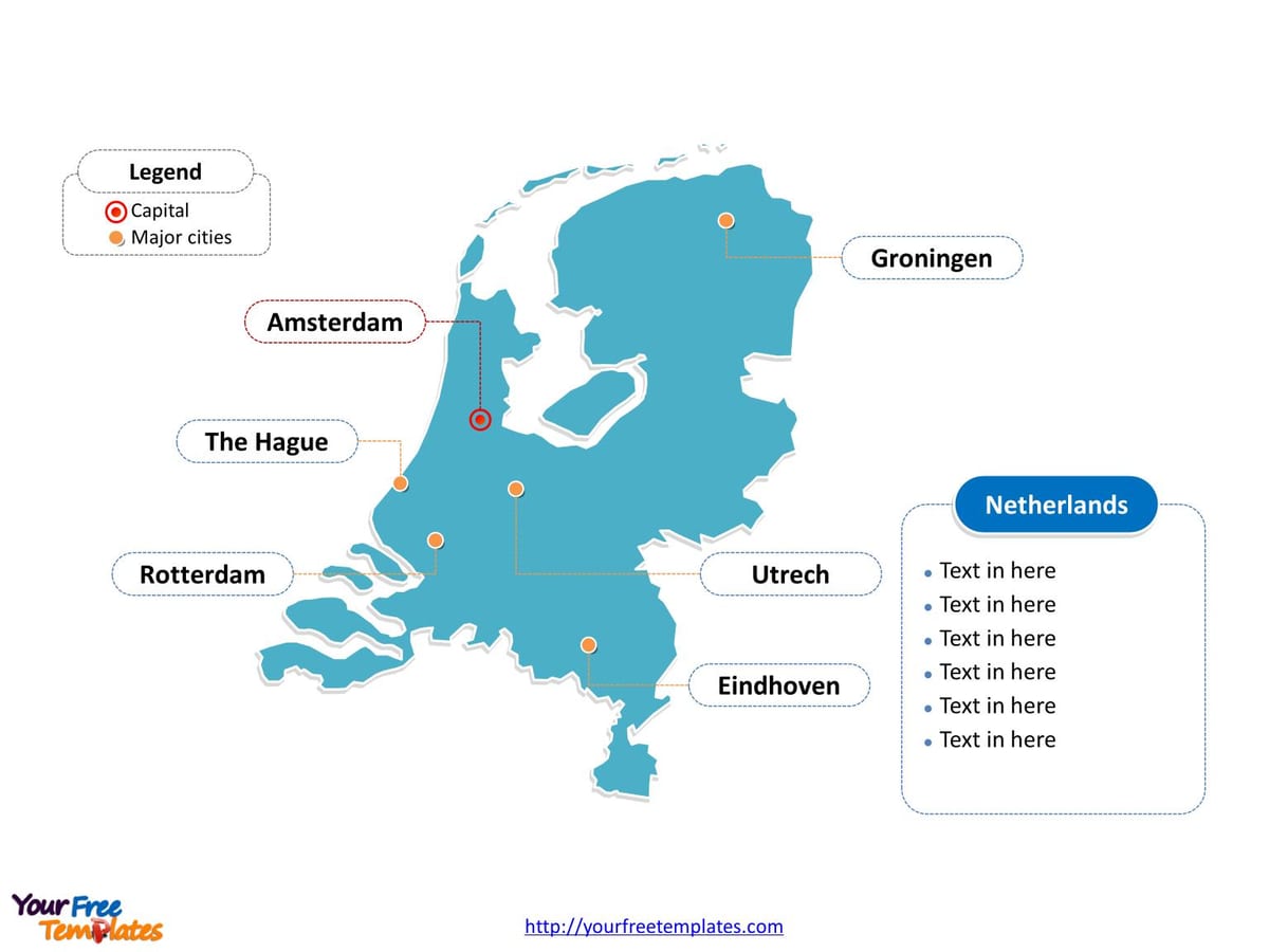 Rotterdam, holland kaart