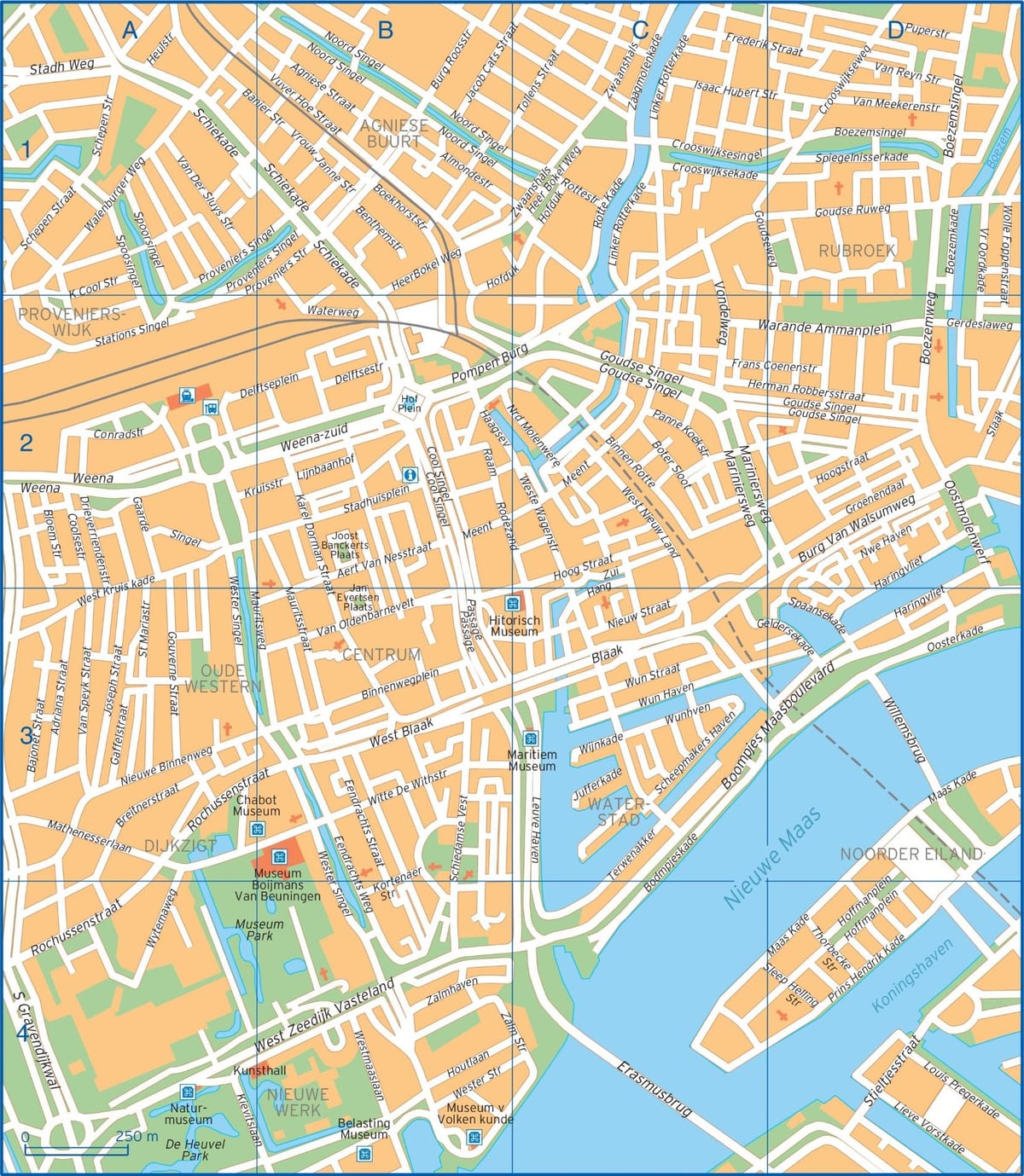 Rotterdam city map