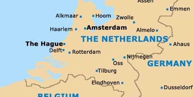 Rotterdam amsterdam kaart