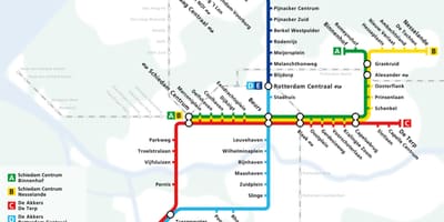 Den haag metro kaart