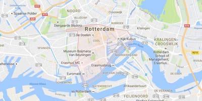 Rotterdam-centrum kaart
